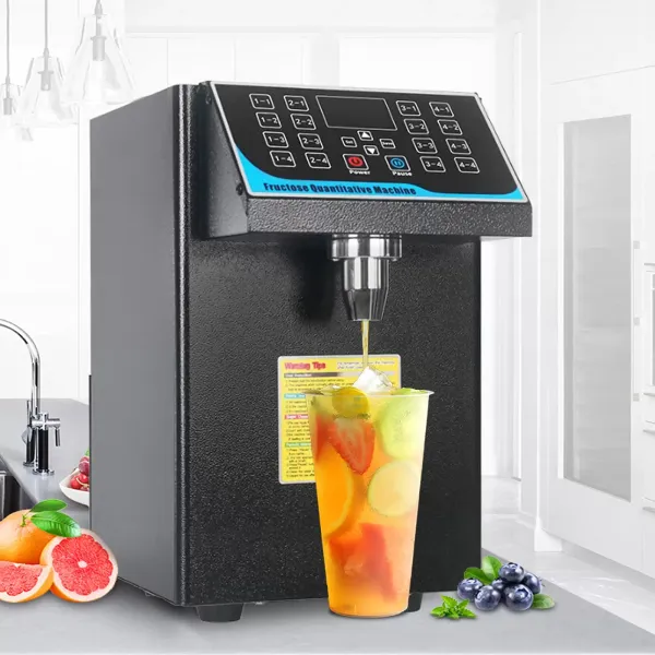 Automatic Fruit Sugar Syrup Bubble Tea Dispenser Stainless Steel Equipment 16 Groups 220V 7.5L 450W