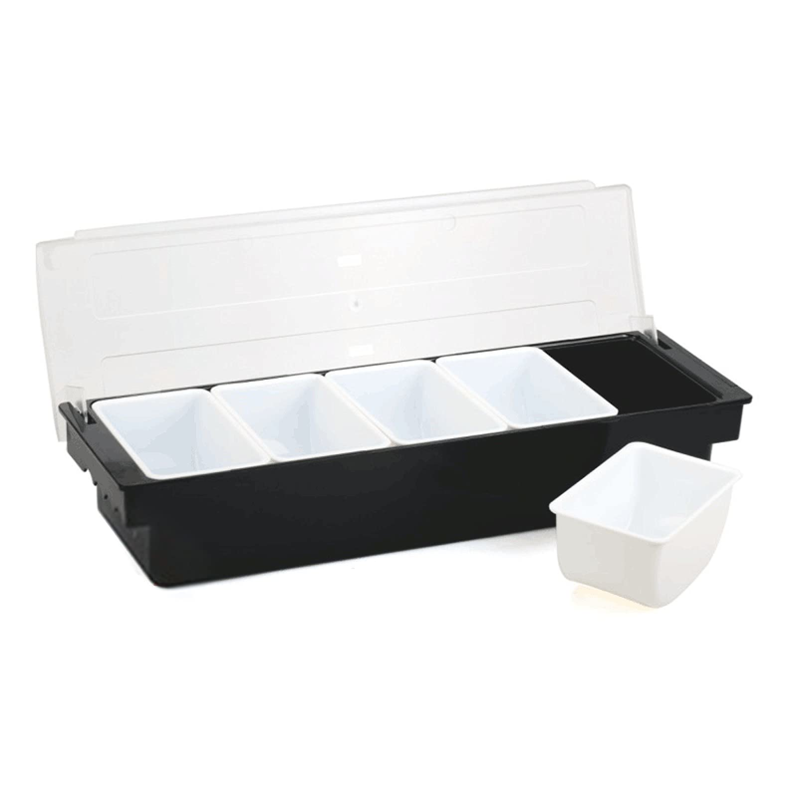 Condiment dispenser with compartments, 5 lattices, for storage and placement of fruits, vegetables, spices, 50*15*10cm