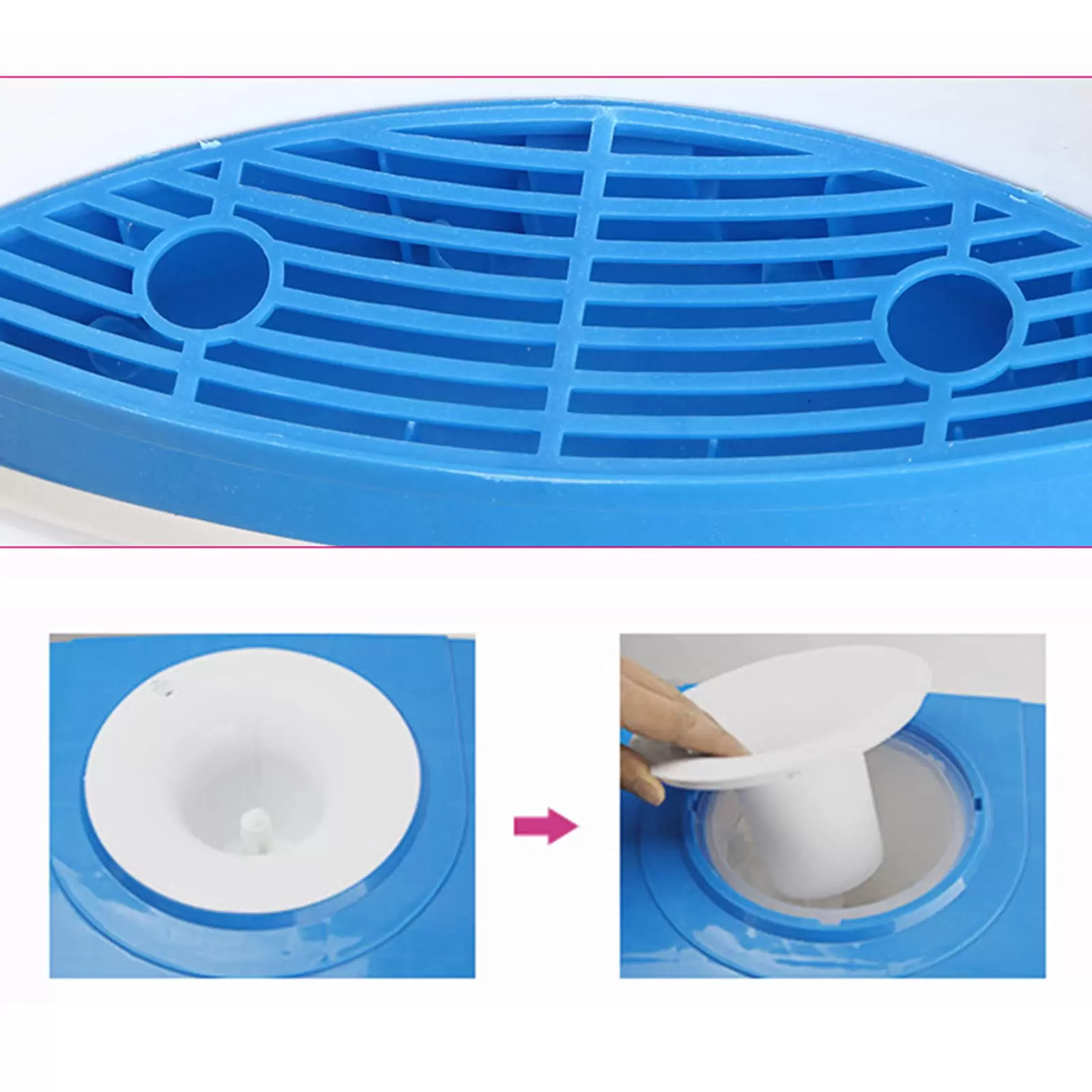 Desktop Water Dispenser Drinking Water Cooler 550W Electric Hot and Cold Drinking Machine for 5-18L Water in Bucket 10*9*12inch 220V