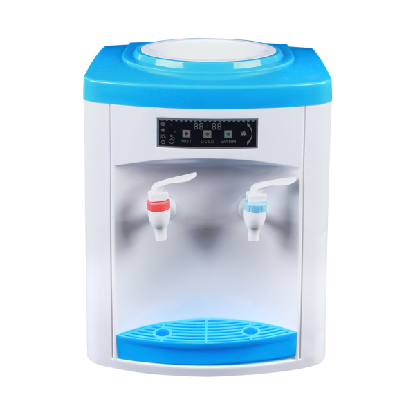 Desktop Water Dispenser Drinking Water Cooler 550W Electric Hot and Cold Drinking Machine for 5-18L Water in Bucket 10*9*12inch 220V