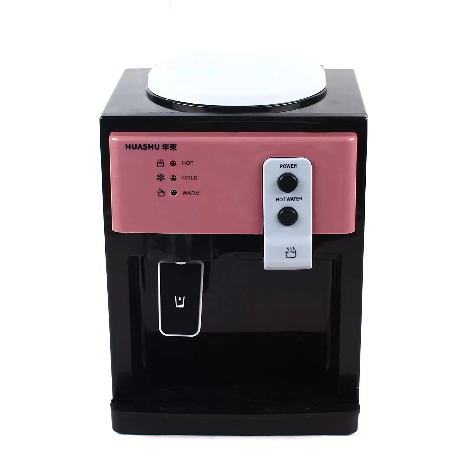 Electric Hot and Cold Water Cooler Dispenser for Home Office 220V, Fast Cooling (Pink)