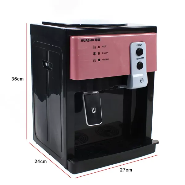 Electric Hot and Cold Water Cooler Dispenser for Home Office 220V, Fast Cooling (Pink)