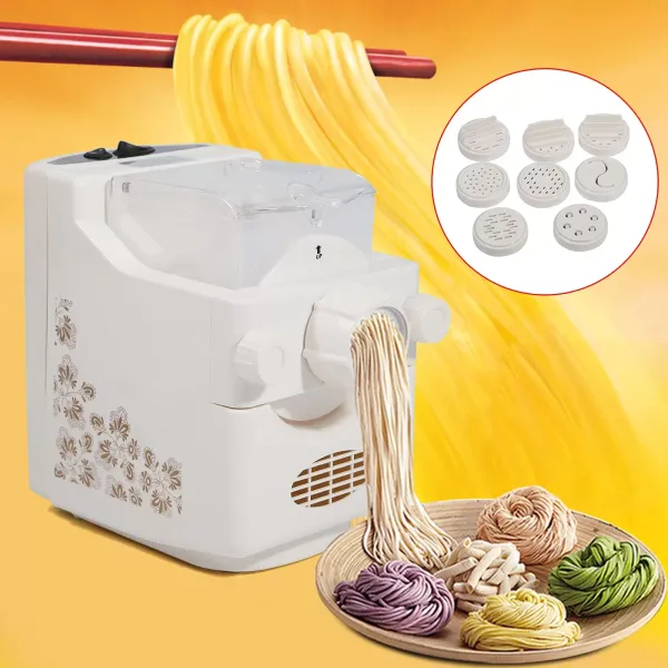 Electric Pasta Machine Fully Automatic Pasta Machine 500g Capacity Multifunctional Household Noodle Machine with 9-type Pasta Dish Electric Pasta Machine Fully Automatic Pasta Machine 500g Capacity Multifunctional Household Noodle Machine with 9-type Pasta Dish
