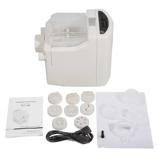 Electric Pasta Machine Fully Automatic Pasta Machine 500g Capacity Multifunctional Household Noodle Machine with 9-type Pasta Dish Electric Pasta Machine Fully Automatic Pasta Machine 500g Capacity Multifunctional Household Noodle Machine with 9-type Pasta Dish