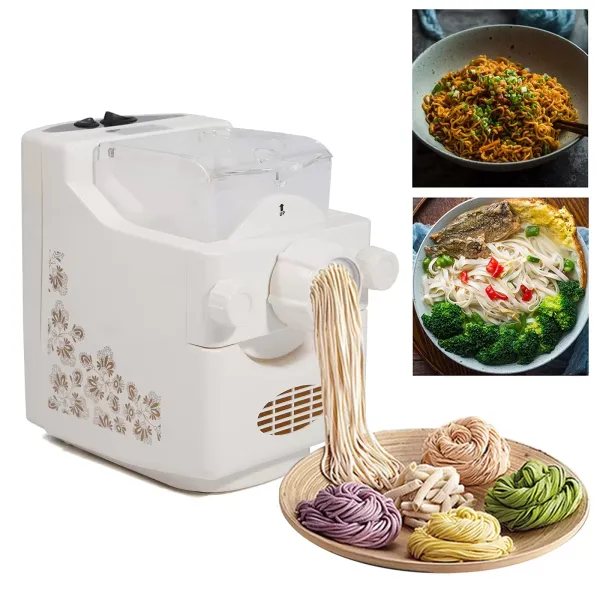 Electric Pasta Machine Fully Automatic Pasta Machine 500g Capacity Multifunctional Household Noodle Machine with 9-type Pasta Dish Electric Pasta Machine Fully Automatic Pasta Machine 500g Capacity Multifunctional Household Noodle Machine with 9-type Pasta Dish