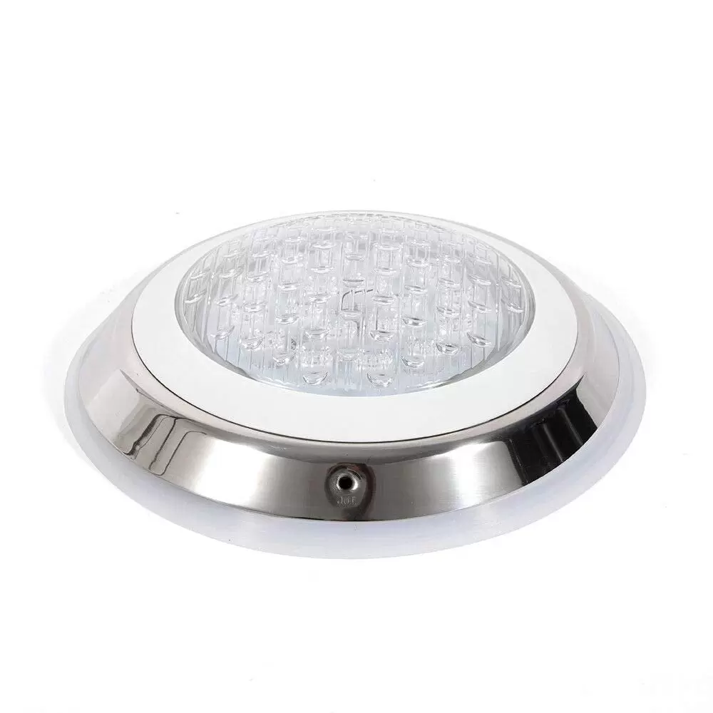 Swimming Pool Lamp 54W RGB LED Light Waterproof IP68 Stainless Steel Underwater Lighting with Remote Control Waterproof  for Swimming Pools Aquariums Gymnasiums Fountains