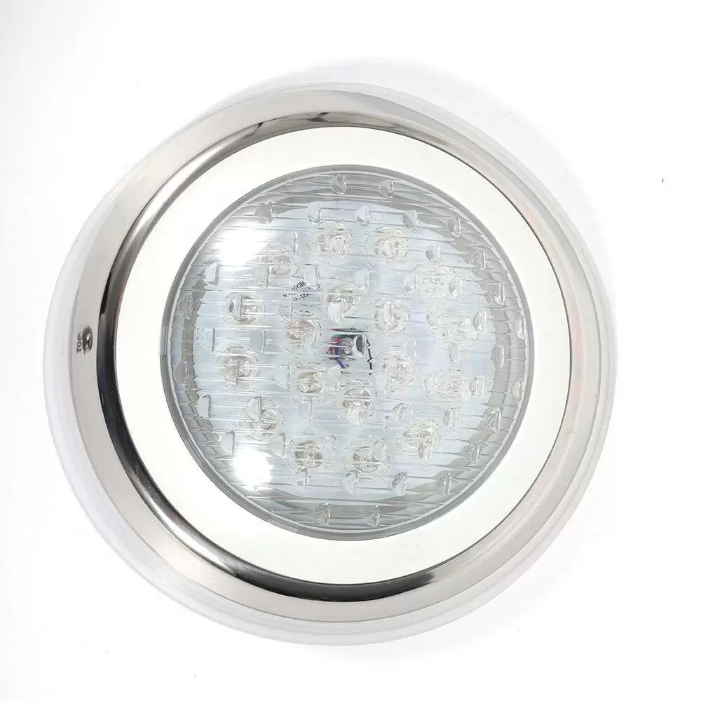 Swimming Pool Lamp 54W RGB LED Light Waterproof IP68 Stainless Steel Underwater Lighting with Remote Control Waterproof  for Swimming Pools Aquariums Gymnasiums Fountains