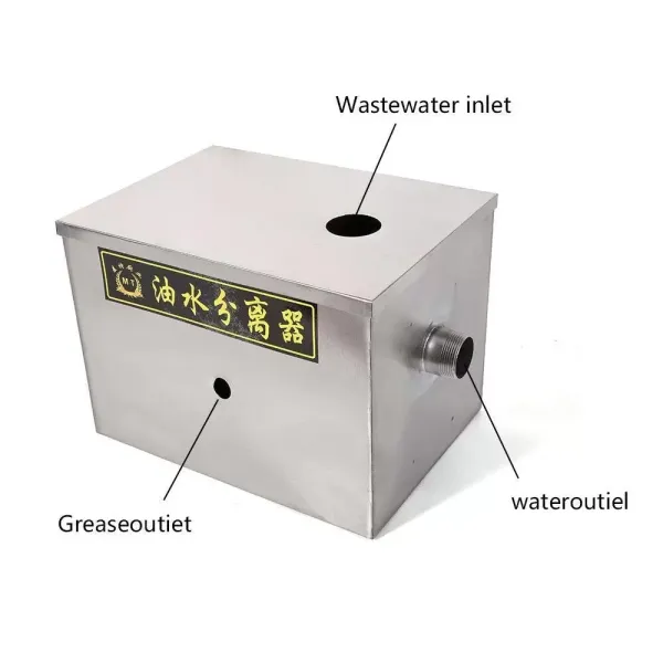Stainless steel grease dispenser 50 m3/h for restaurant kitchen waste water
