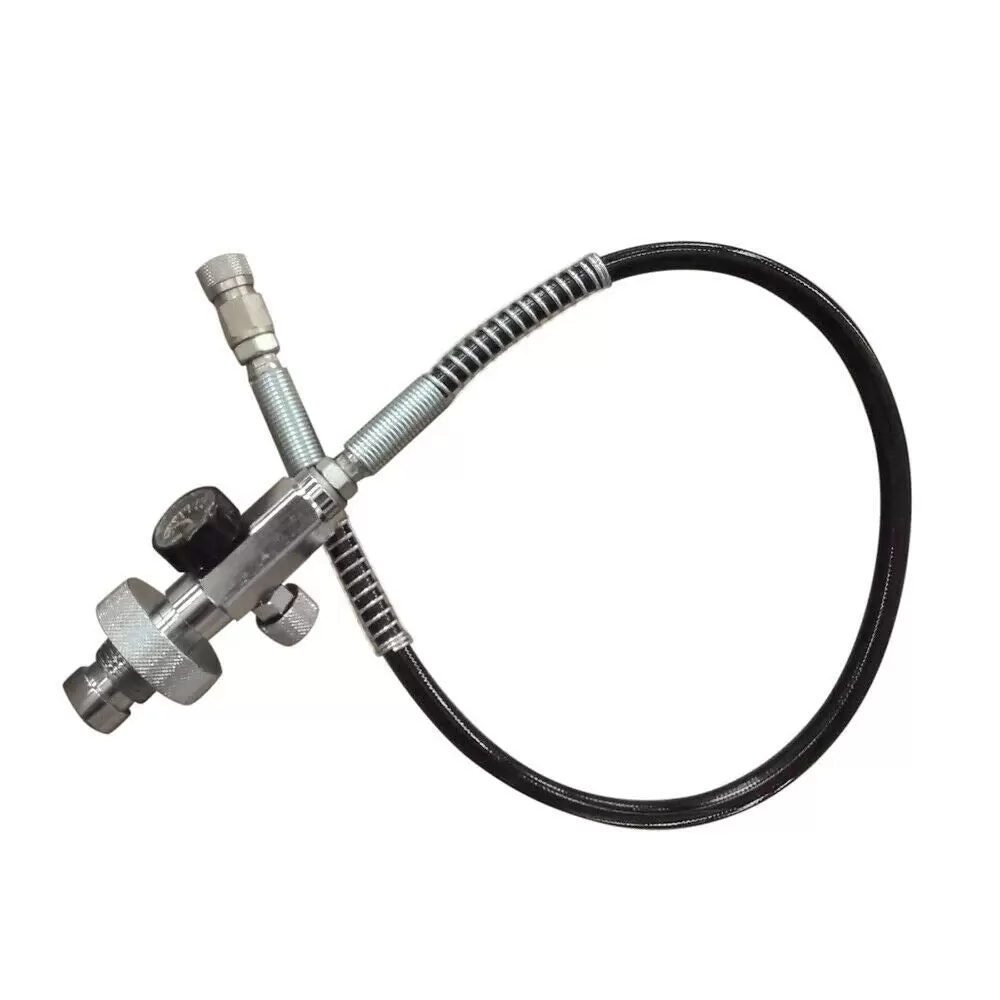 Paintball Fill Station 4500 PSI Charging Kit Air Fill Adapter High Pressure Scuba Tube Valve Scuba Tank Adapter 4500 psi PCP Paintball Fill Adapter