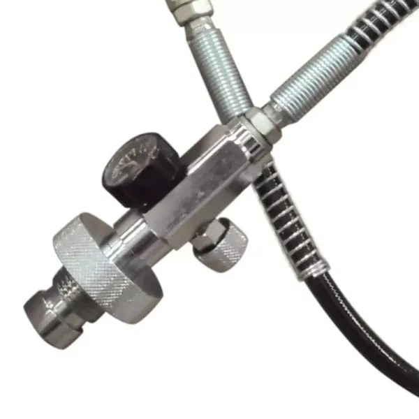 Paintball Fill Station 4500 PSI Charging Kit Air Fill Adapter High Pressure Scuba Tube Valve Scuba Tank Adapter 4500 psi PCP Paintball Fill Adapter