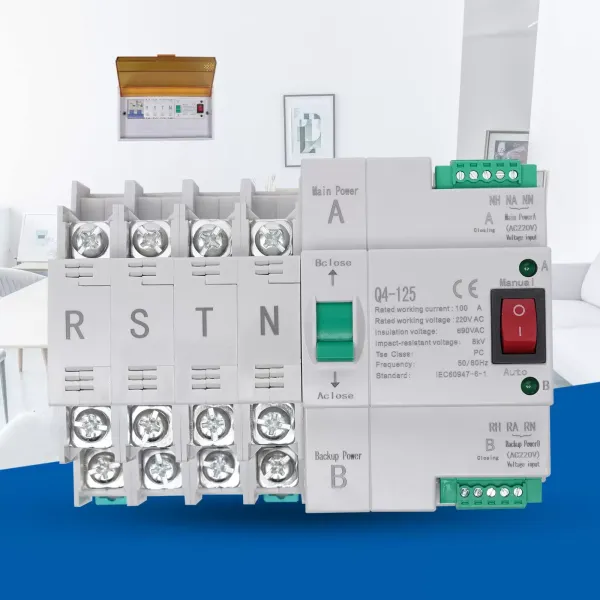 Dual Power Transfer Switch Automatic 100 A 220 V 4P Automatic Switching of Main and Auxiliary Power Dual Power Automatic Transfer Switch Dual Power Transfer Switch Automatic 100 A 220 V 4P Automatic Switching of Main and Auxiliary Power Dual Power Automatic Transfer Switch