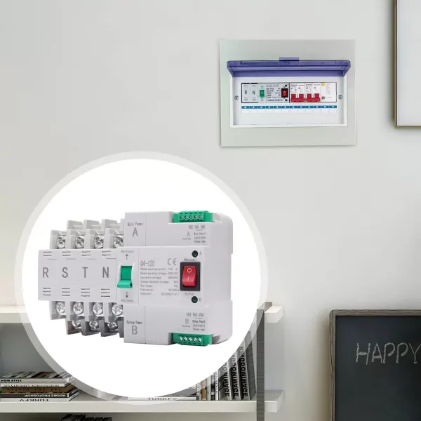 Dual Power Transfer Switch Automatic 100 A 220 V 4P Automatic Switching of Main and Auxiliary Power Dual Power Automatic Transfer Switch Dual Power Transfer Switch Automatic 100 A 220 V 4P Automatic Switching of Main and Auxiliary Power Dual Power Automatic Transfer Switch
