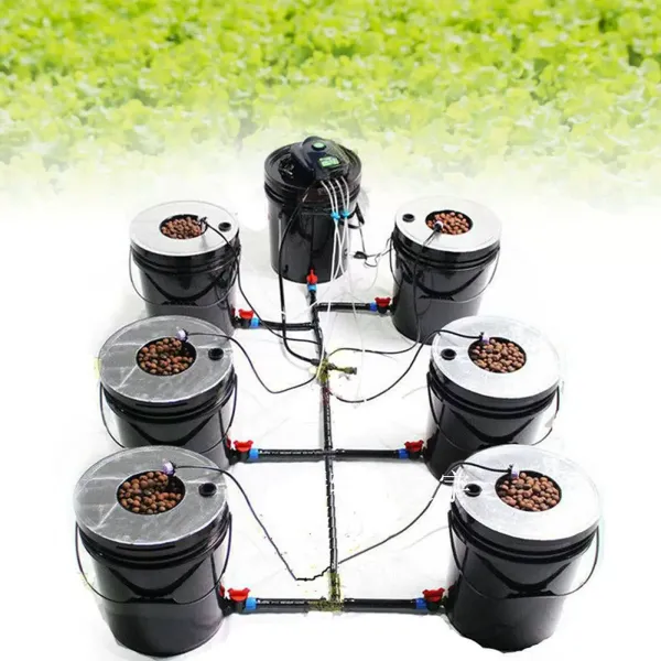 Hydroponic System Soilless Planting System Hydroponic Growing System with Soilless Cultivation Gear 6m Ceramic Air Hose for Home and Indoor