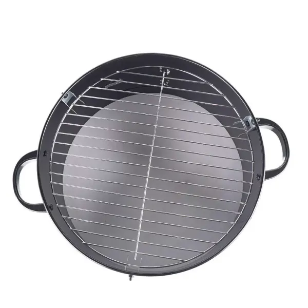 3 In 1 Multi-function Smoker Grill Double Layer Charcoal Grill With Thermometer Outdoor Grill Black Used To Make Grilled Meat Bacon Salami Grilled Chicken