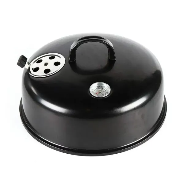 3 In 1 Multi-function Smoker Grill Double Layer Charcoal Grill With Thermometer Outdoor Grill Black Used To Make Grilled Meat Bacon Salami Grilled Chicken 3 In 1 Multi-function Smoker Grill Double Layer Charcoal Grill With Thermometer Outdoor Grill Black Used To Make Grilled Meat Bacon Salami Grilled Chicken
