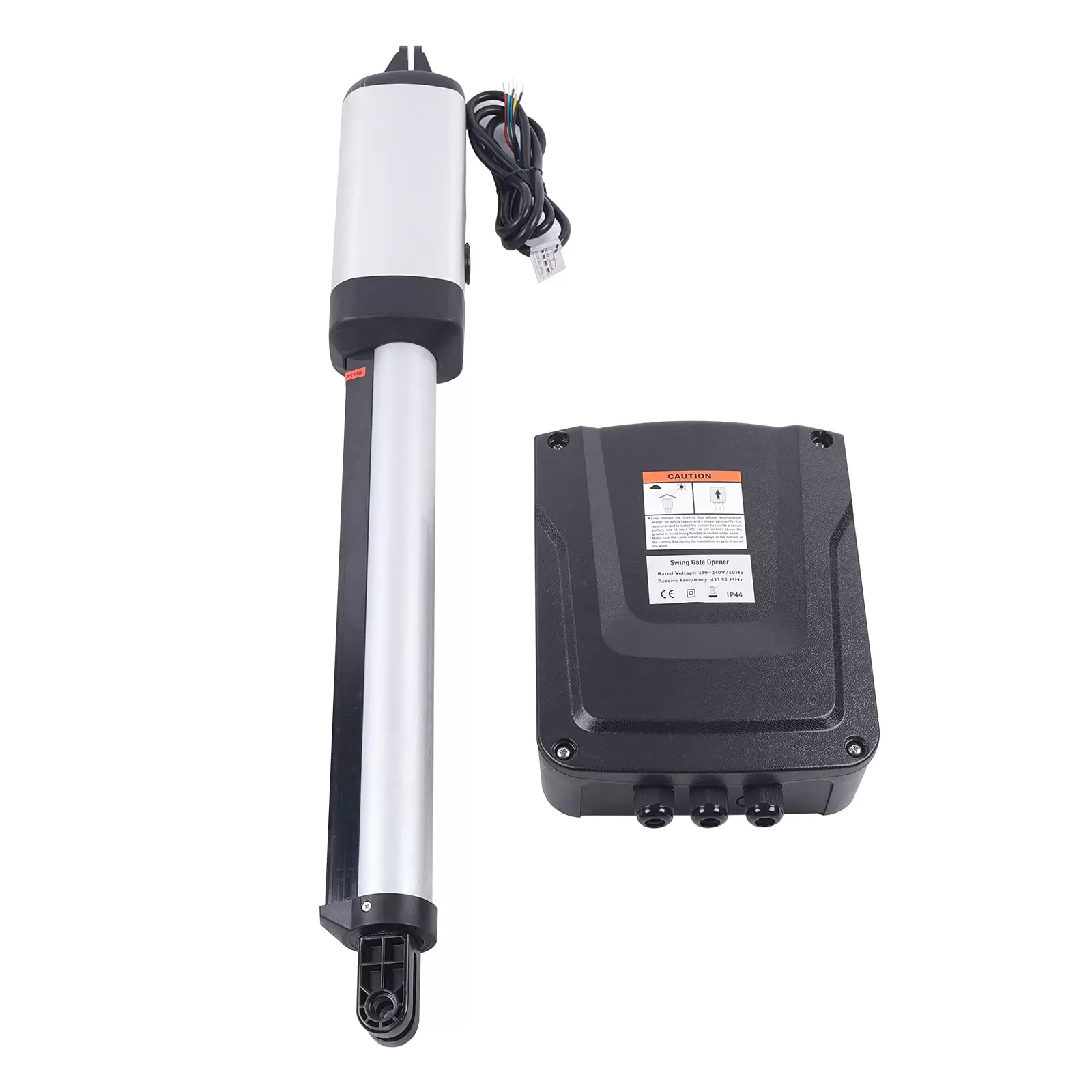 Automatic Gate Opener Kit Heavy Duty Solar Gate Operator for Single Swing Gates Electric Swing Gate Opener Kit Operator Single Arm Remote