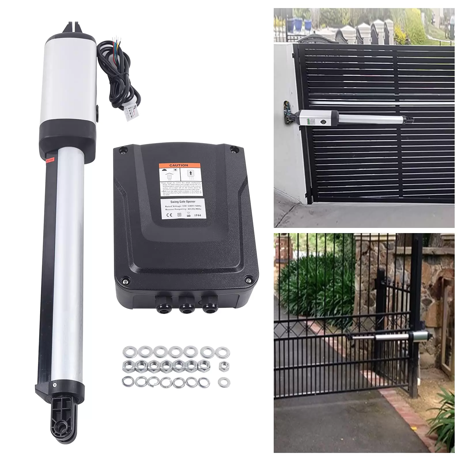 Automatic Gate Opener Kit Heavy Duty Solar Gate Operator for Single Swing Gates Electric Swing Gate Opener Kit Operator Single Arm Remote Automatic Gate Opener Kit Heavy Duty Solar Gate Operator for Single Swing Gates Electric Swing Gate Opener Kit Operator Single Arm Remote
