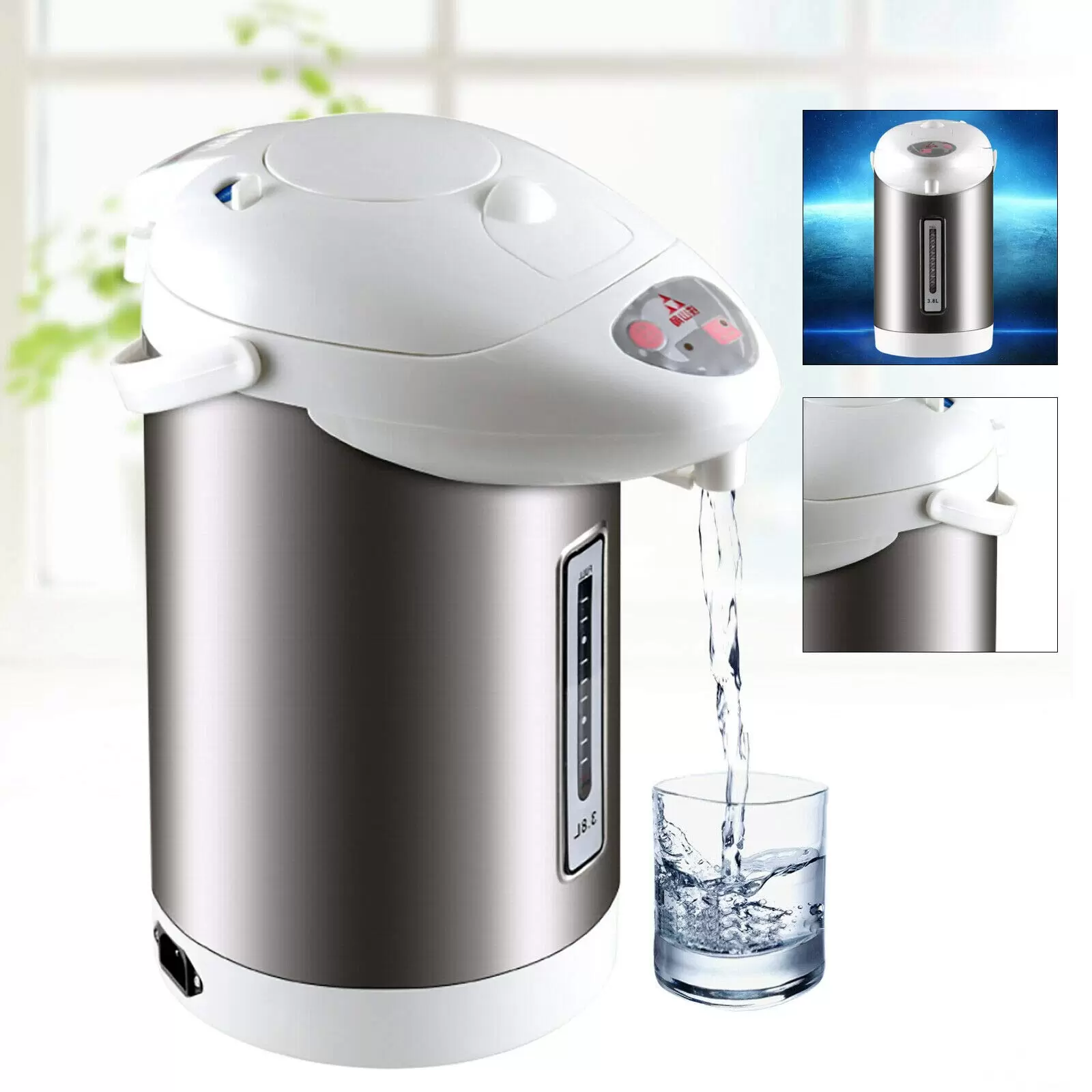 3.8L 750W Stainless Steel Electric Kettle for Home and Office