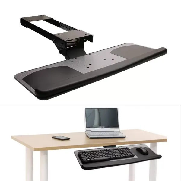 65x25.5CM Desktop Keyboard Stand Ergonomic Laptop Stand Adjustable Laptop Stand Laptop Stand Underdesk Keyboard Drawer Tray