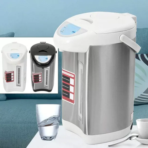 Electric Kettle, Stainless Steel, 5.8L, Hot Water Dispenser, Water Level Display, Hot Water Dispenser, Gray