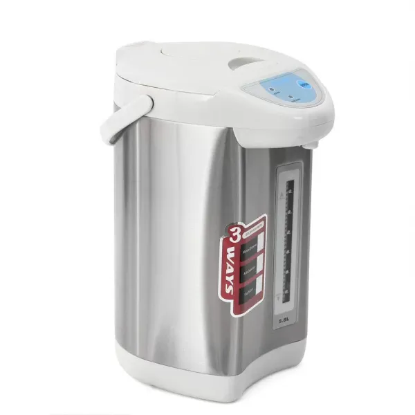 Electric Kettle, Stainless Steel, 5.8L, Hot Water Dispenser, Water Level Display, Hot Water Dispenser, Gray Electric Kettle, Stainless Steel, 5.8L, Hot Water Dispenser, Water Level Display, Hot Water Dispenser, Gray