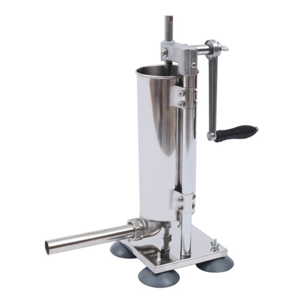 Sausage Filling Machine 3L Aluminum Alloy Manual Sausage Stuffer Sprayer with 4 Silicone Suction Cups with 4 Stainless Steel Filling Tubes and 7 Tubes