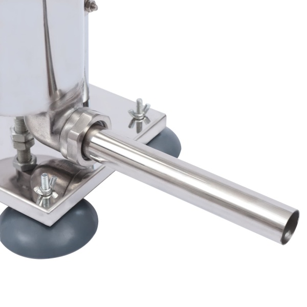 Sausage Filling Machine 3L Aluminum Alloy Manual Sausage Stuffer Sprayer with 4 Silicone Suction Cups with 4 Stainless Steel Filling Tubes and 7 Tubes