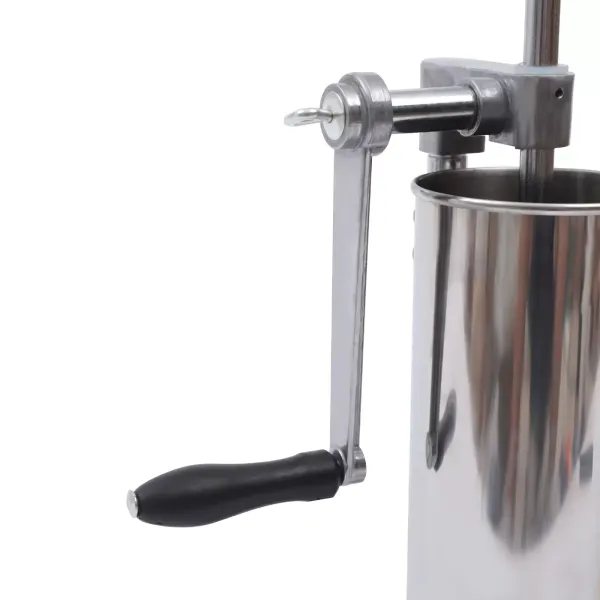 Sausage Filling Machine 3L Aluminum Alloy Manual Sausage Stuffer Sprayer with 4 Silicone Suction Cups with 4 Stainless Steel Filling Tubes and 7 Tubes