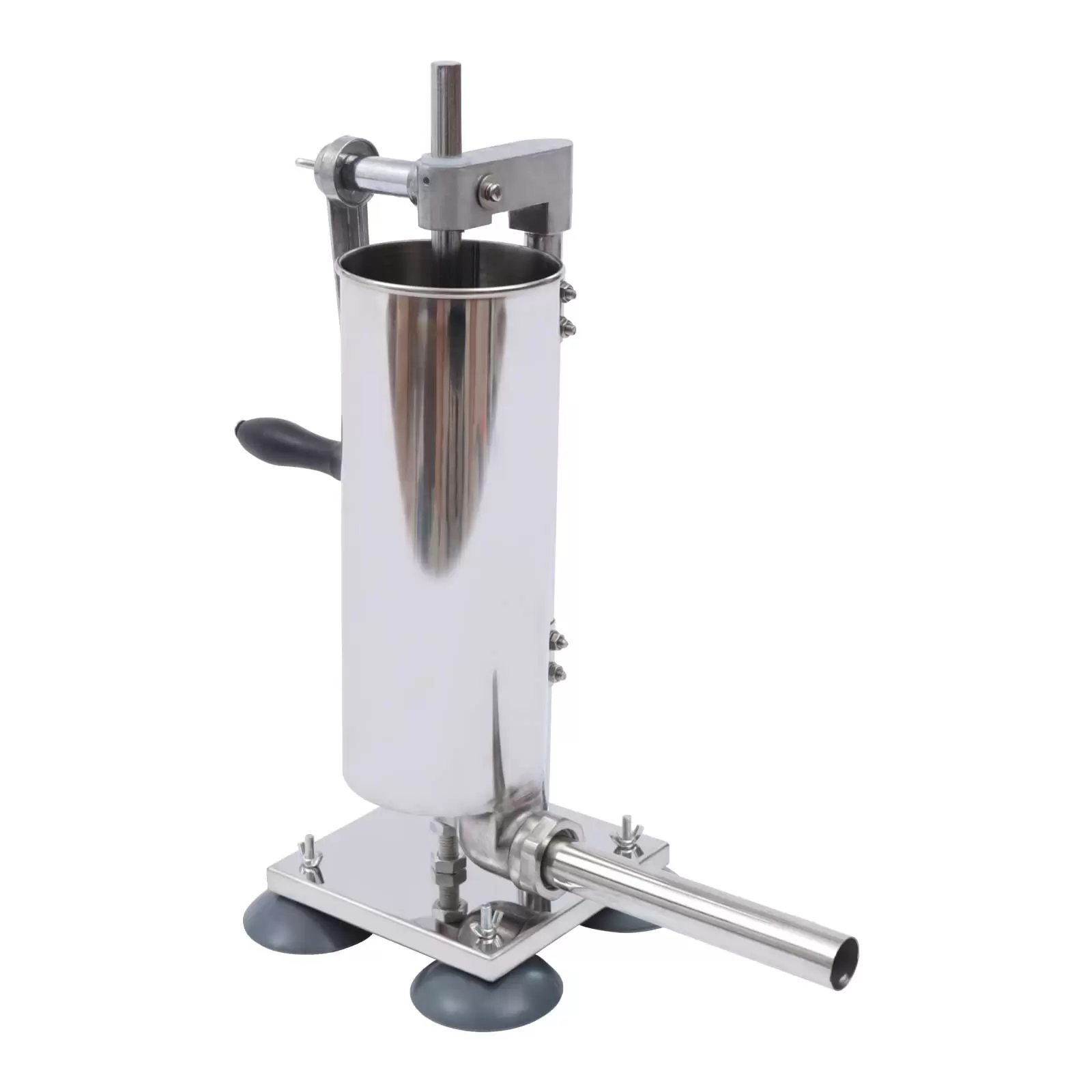 Filling machine, sausage machine, 3L, vertical, with 4 filling tubes and 4 suction cups Filling machine, sausage machine, 3L, vertical, with 4 filling tubes and 4 suction cups