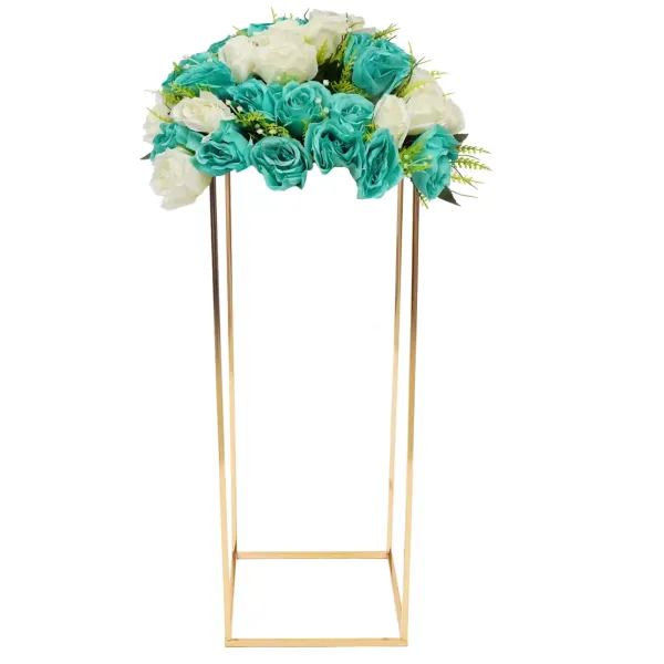 Gold Removable Flower Stand for Plants Geometric Vase for Wedding and Party