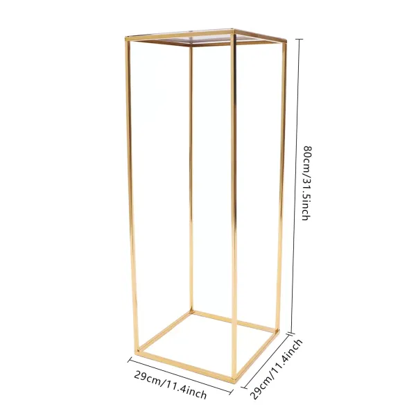 Gold Removable Flower Stand for Plants Geometric Vase for Wedding and Party