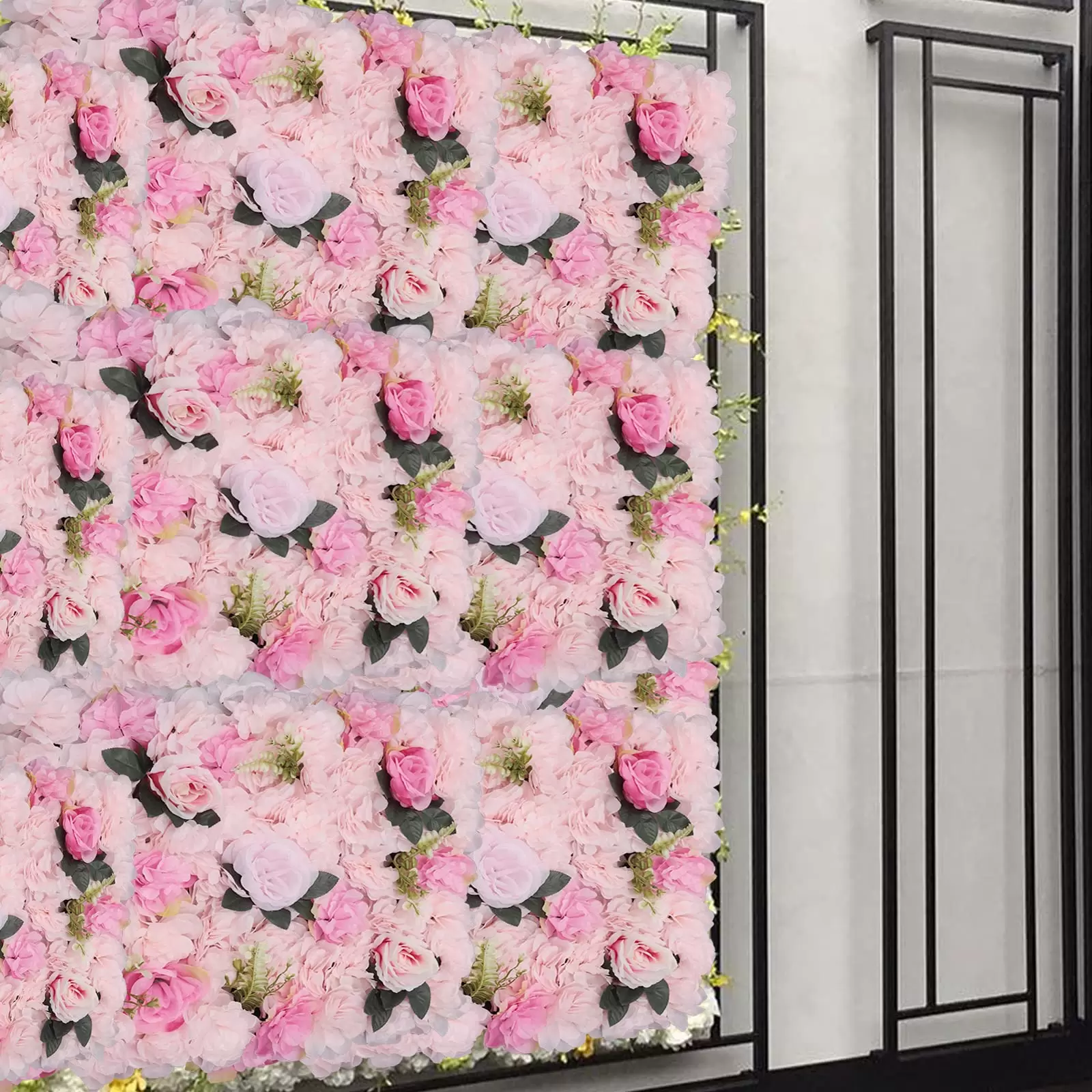 40*60cm 12x Artificial Flowers Pillar Wall Flower Wall Rose Wall DIY Background Decoration For Wedding Venue Decor Baby Shower Party Candy Wall 40*60cm 12x Artificial Flowers Pillar Wall Flower Wall Rose Wall DIY Background Decoration For Wedding Venue Decor Baby Shower Party Candy Wall