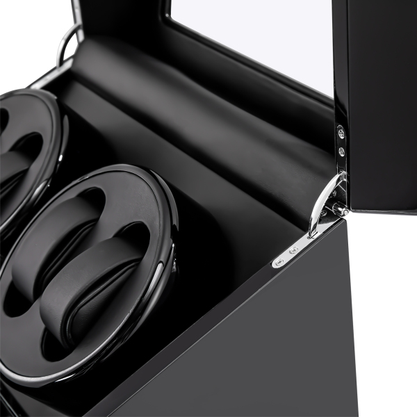 Automatic Watch Winder - 10 Slots - LED - 5 Modes - for Watches and Rings - Polyurethane - Black Automatic Watch Winder - 10 Slots - LED - 5 Modes - for Watches and Rings - Polyurethane - Black
