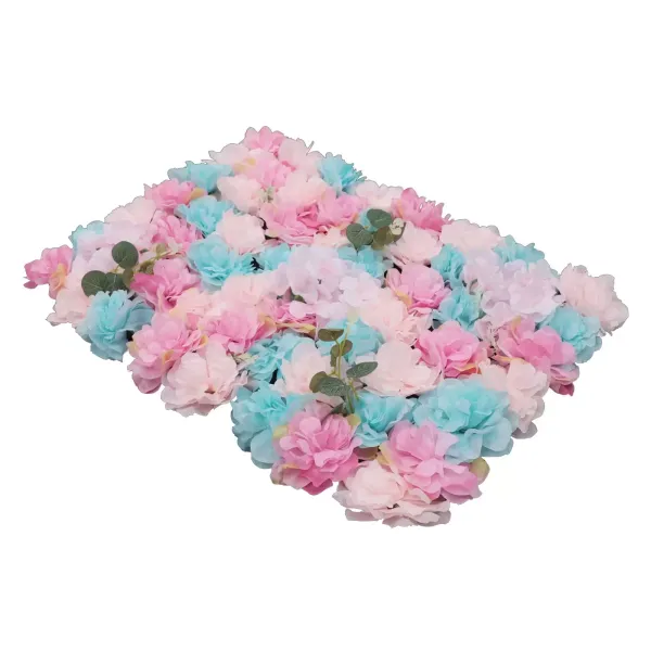 12 Pack Artificial Flower Walls, 60 x 40 cm, Wall Decoration for Wedding, Balcony (Dahlie + Hydrangea + Eucalyptus) 12 Pack Artificial Flower Walls, 60 x 40 cm, Wall Decoration for Wedding, Balcony (Dahlie + Hydrangea + Eucalyptus)