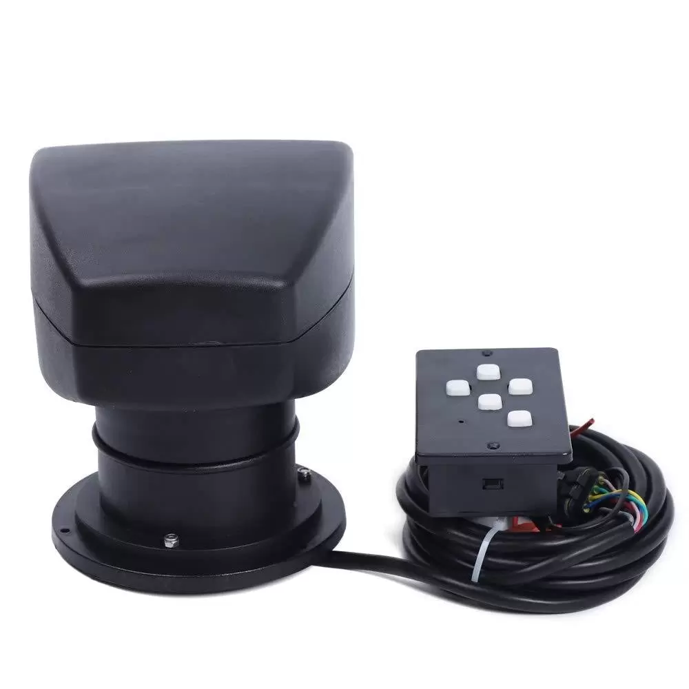 100W 12V 360° Rotating Searchlight with Remote Control for Boat House Field