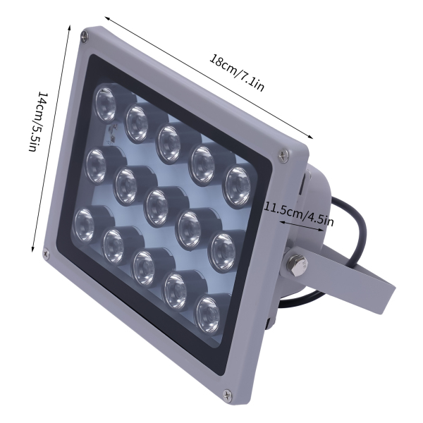 15 LED Infrared Powered Security Lights 30W Outdoor Movement Security Detector Lamp with Lighting