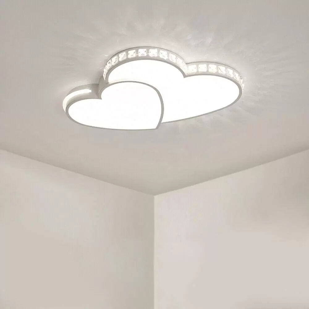 24W LED Crystal Ceiling Light Modern Design Suspension Chandelier for Decorating Living Room Bedroom Corridor Balcony Staircase