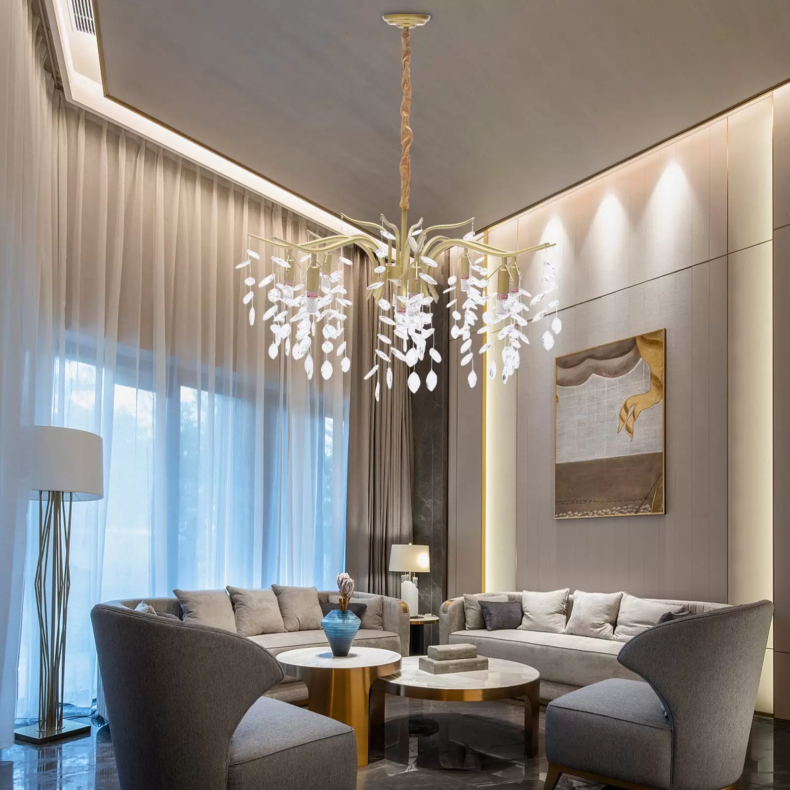 Crystal Ceiling Light, Metal Chandelier, 12W, Gold Design, Living Room, Chandelier, Luxury Decoration Crystal Ceiling Light, Metal Chandelier, 12W, Gold Design, Living Room, Chandelier, Luxury Decoration