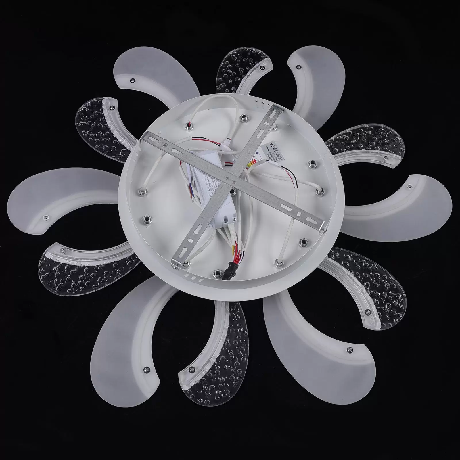 Modern 6-Arm Flower Shape LED Lamp, Dimmable LED Lighting Acrylic (72W)