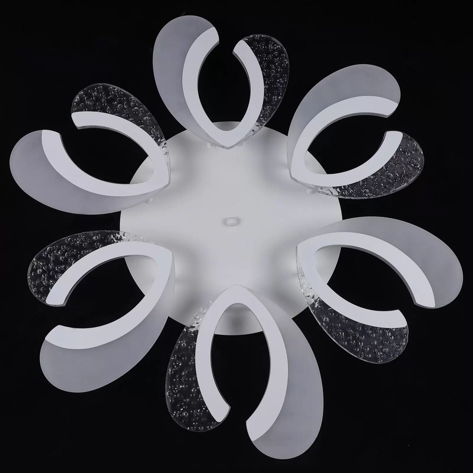 Modern 6-Arm Flower Shape LED Lamp, Dimmable LED Lighting Acrylic (72W)