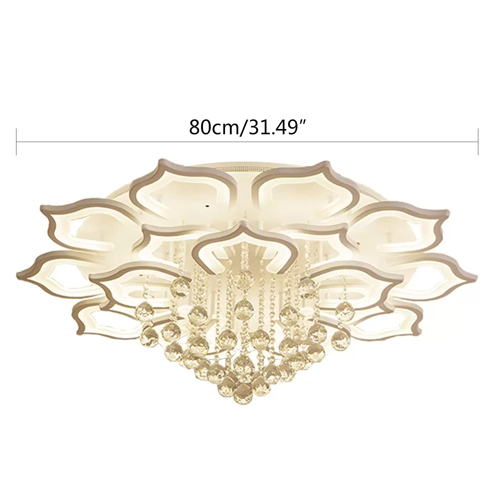 16 Heads Modern LED 96W White Acrylic Dimmable Ceiling Light Fixture with Dimmable Remote Control Modern LED Ceiling Light 16 Heads Modern LED 96W White Acrylic Dimmable Ceiling Light Fixture with Dimmable Remote Control Modern LED Ceiling Light