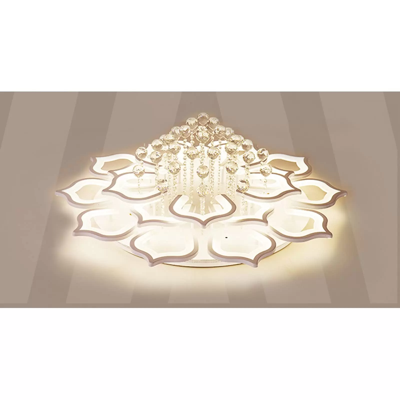 16 Heads Modern LED 96W White Acrylic Dimmable Ceiling Light Fixture with Dimmable Remote Control Modern LED Ceiling Light 16 Heads Modern LED 96W White Acrylic Dimmable Ceiling Light Fixture with Dimmable Remote Control Modern LED Ceiling Light