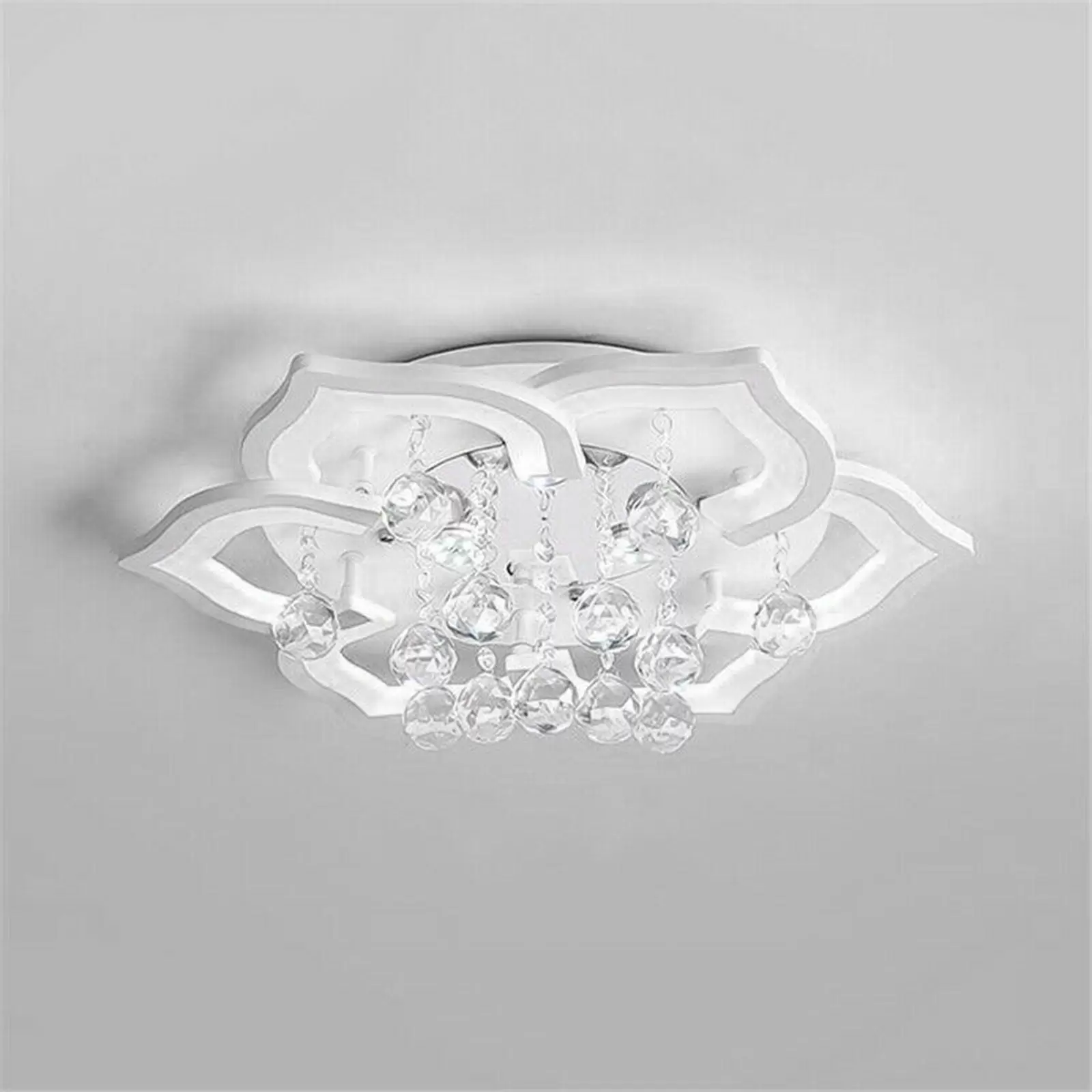 Modern Acrylic Chandelier - 60 W - For Flush Mounting - 85-265 V - Acrylic - Metal - Crystal
