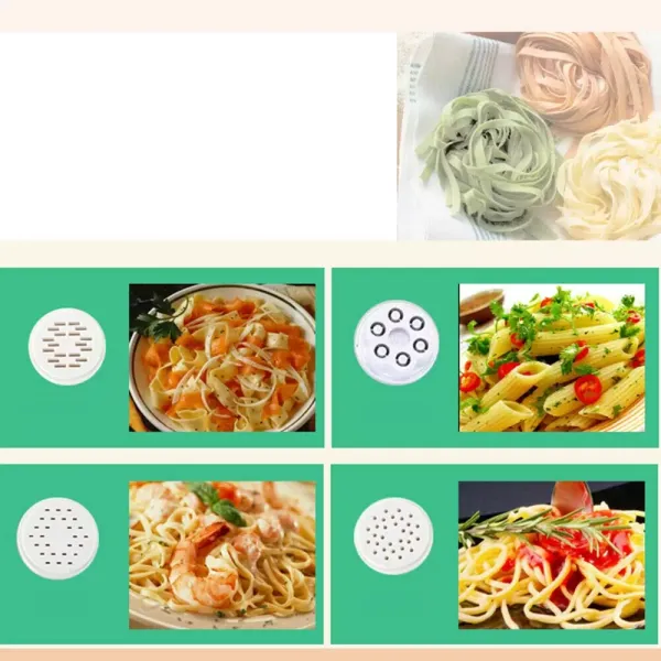 160W Electric Pasta Machine Fully Automatic Pasta Machine with 9 Molds Automatic Household Noodle Maker for Making Nutritious and Healthy Pasta 160W Electric Pasta Machine Fully Automatic Pasta Machine with 9 Molds Automatic Household Noodle Maker for Making Nutritious and Healthy Pasta