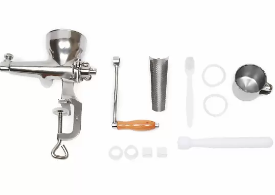 Manual Fruit Juicer, Stainless Steel Fruit and Vegetable Squeezer, Juice Extractor for Kitchen