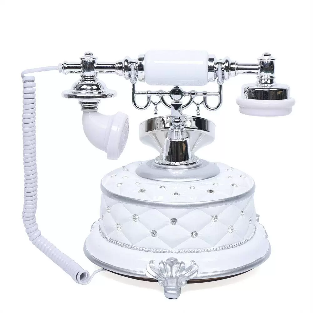 CNCEST Retro Telephones Vintage European Corded Retro Landline Telephone Emergency Telephone for Office Home Tabletop Decoration