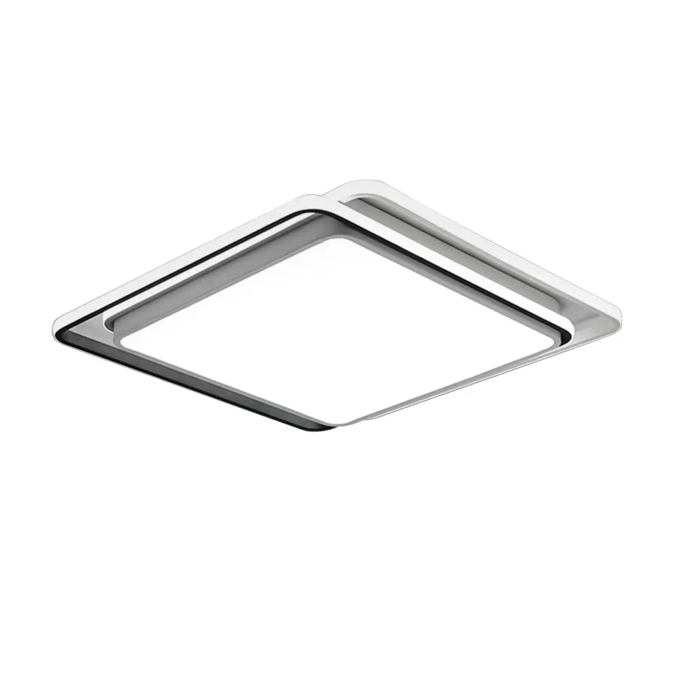 LED Acrylic Ceiling Light Living Room Lamp Square Bedroom Modern Minimalist Lighting 48CM