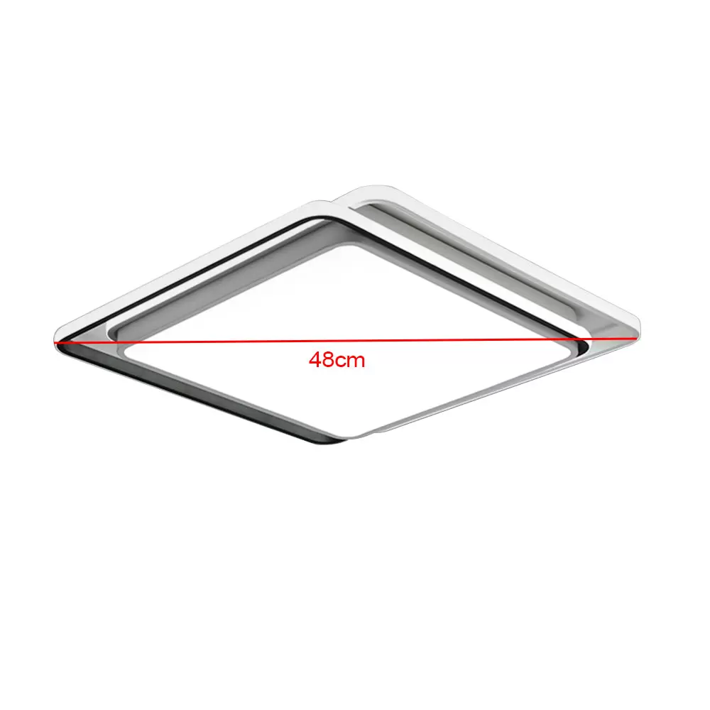 LED Acrylic Ceiling Light Living Room Lamp Square Bedroom Modern Minimalist Lighting 48CM LED Acrylic Ceiling Light Living Room Lamp Square Bedroom Modern Minimalist Lighting 48CM