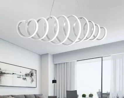 88W S-Shaped LED Chandelier - Dimmable - Creative Design - Hanging Ceiling Light - Modern - Cold/Warm Light