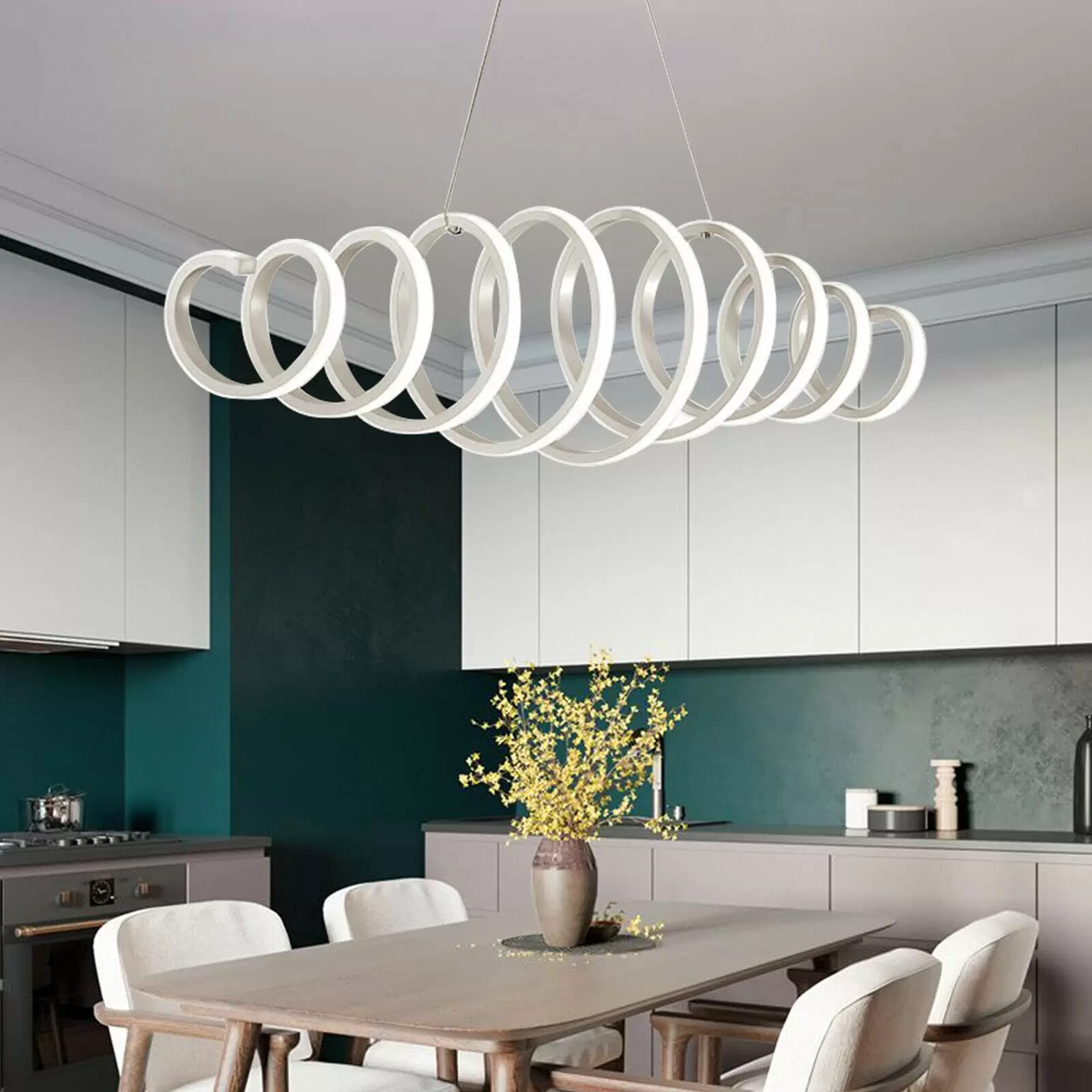 88W S-Shaped LED Chandelier - Dimmable - Creative Design - Hanging Ceiling Light - Modern - Cold/Warm Light 88W S-Shaped LED Chandelier - Dimmable - Creative Design - Hanging Ceiling Light - Modern - Cold/Warm Light